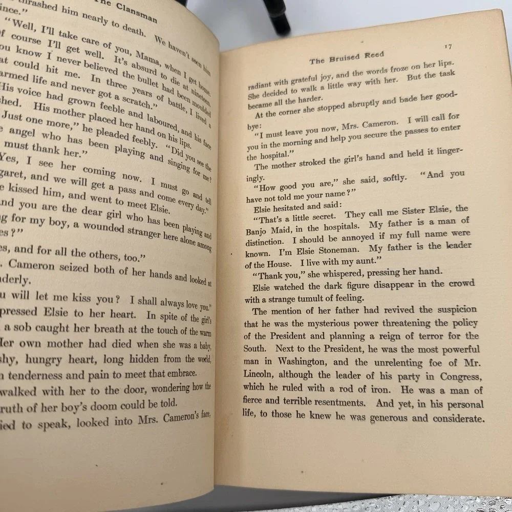 1905 The Clansman by Thomas Dixon Jr.  1st Edition  RARE